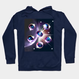 Bubbleverse. Bubble Galaxy Universe Hoodie